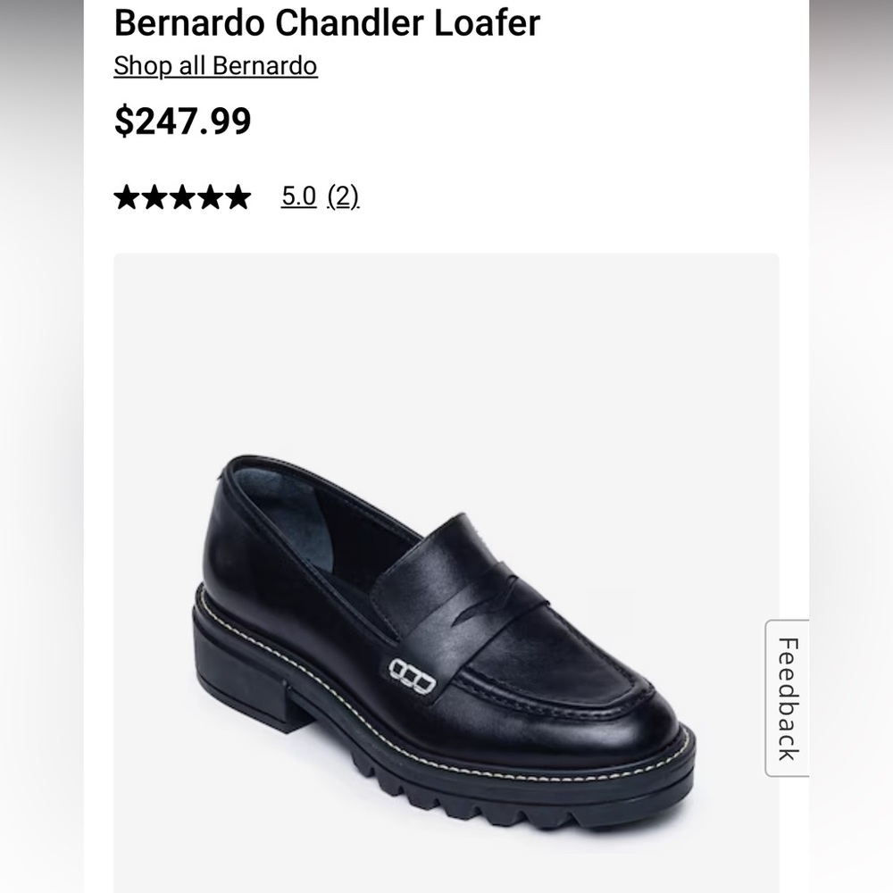 Bernardo Chandler Loafs - Size 7M